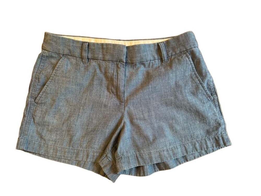 J.Crew Chambray Shorts Size 6 b1296